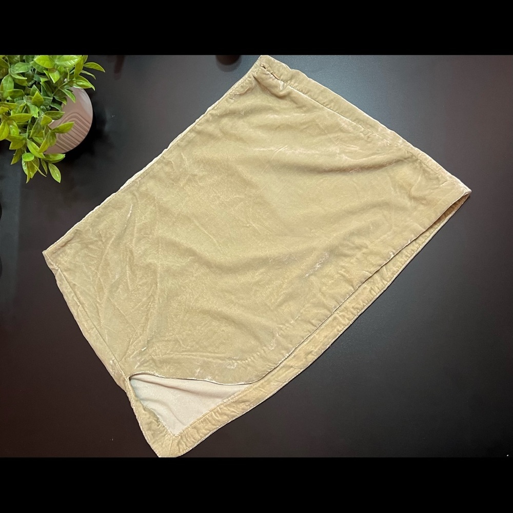 BNWOT Free People Annalise Velvet super Mini skirt